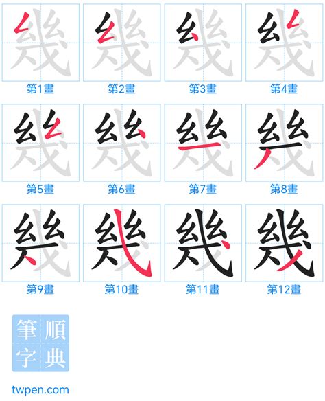 勝幾畫|筆順字典